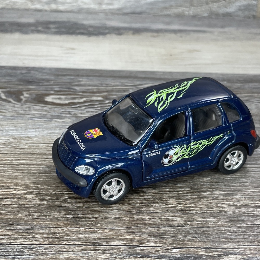 Maisto 2000 Chrysler PT Cruiser FC Barcelona Blue & Green With Flames Merch